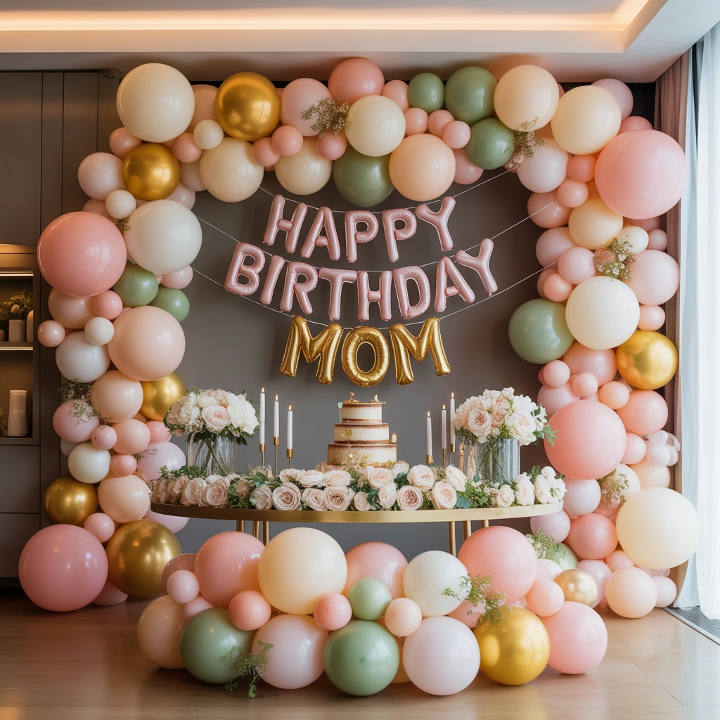 Decorate With a Soft Balloon Garland