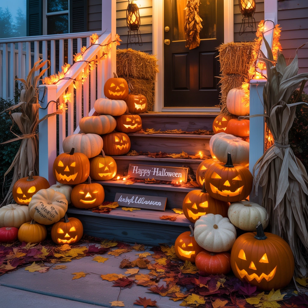 Decorate Your Porch Steps for Halloween