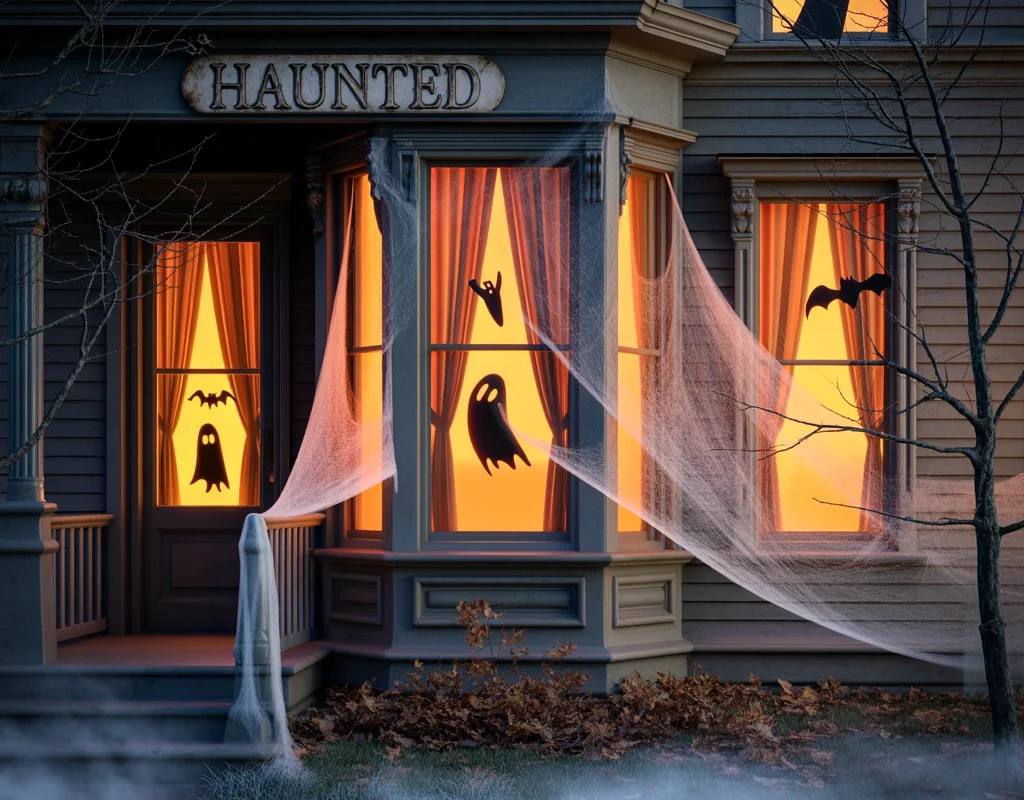 Decorate Your Windows With Halloween Scenes