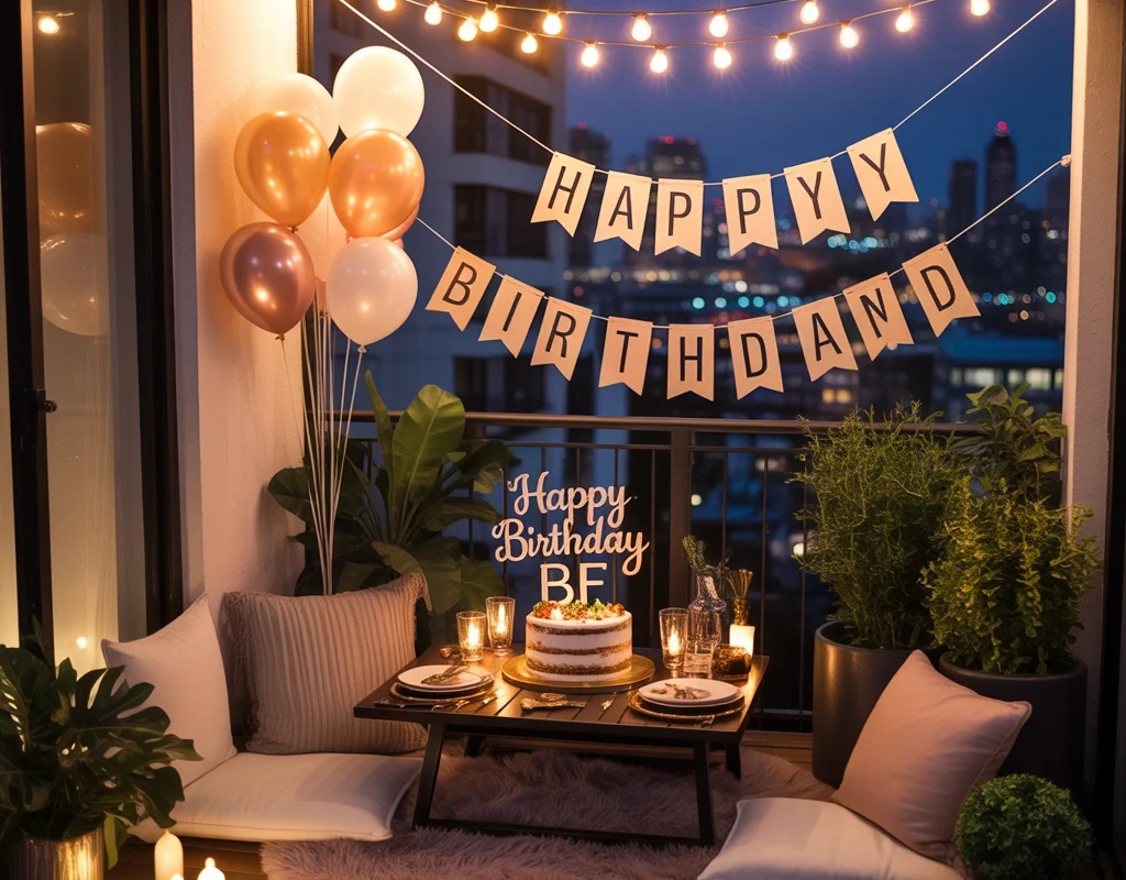 Decorate the Balcony or Terrace With Lights