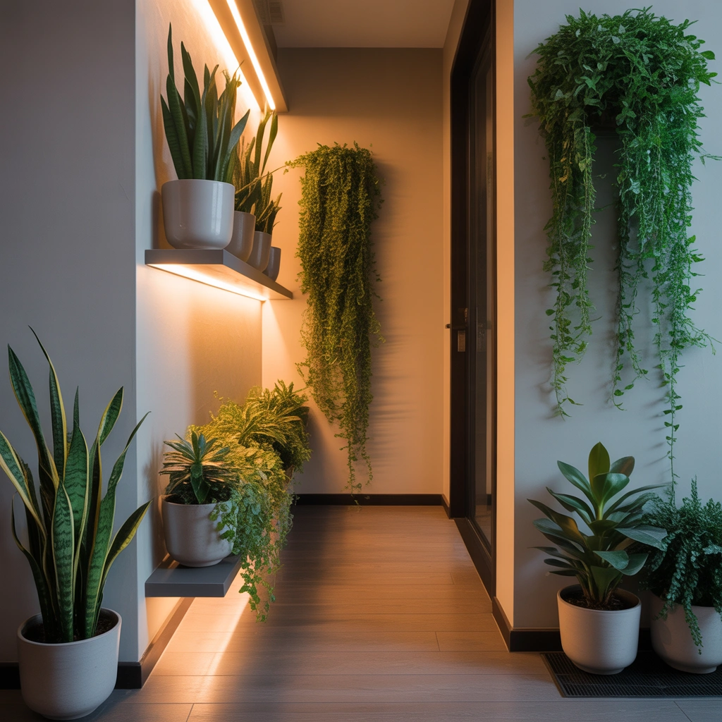 Decorate with Plants Without Blocking the Walkway