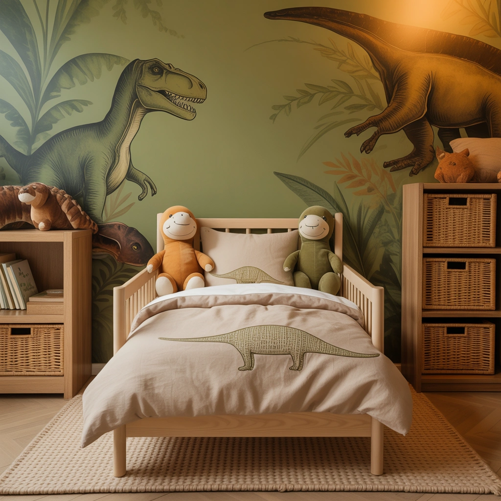 Design a Dinosaur Themed Toddler Bedroom