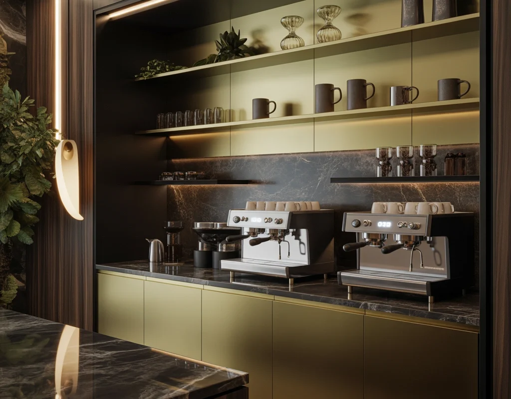 Design a Luxury Executive Coffee Bar