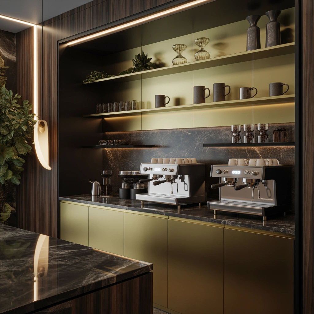 Design a Luxury Executive Coffee Bar