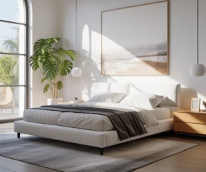 Design a Minimalist White Bedroom With Clean Lines