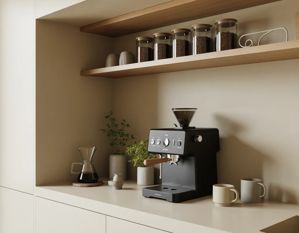 Design a Modern Minimalist Coffee Bar
