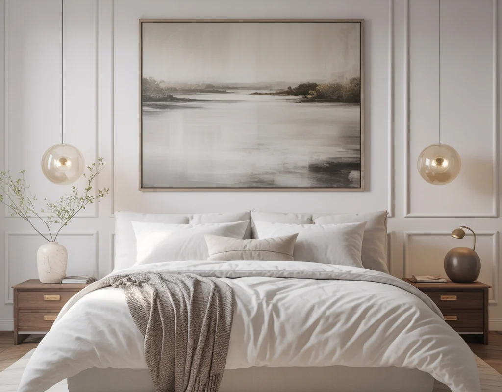 Design a Scandinavian White Bedroom With Simple Elegance