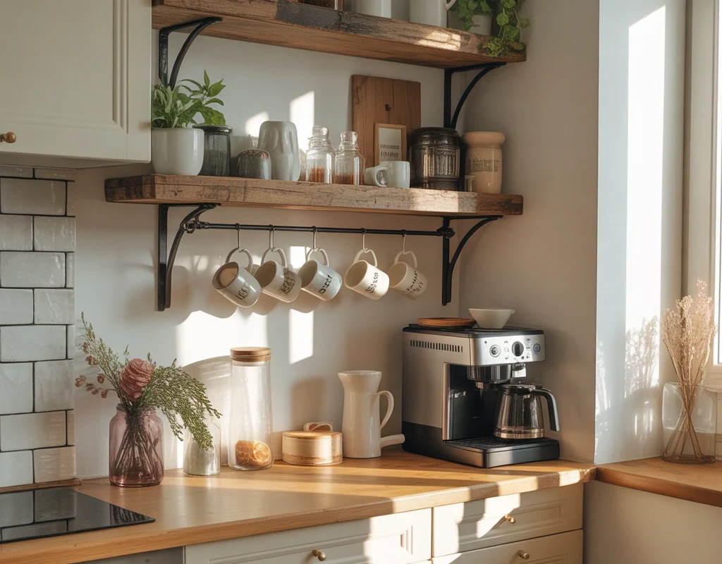 Design a Small Farmhouse Coffee Corner for Limited Spaces
