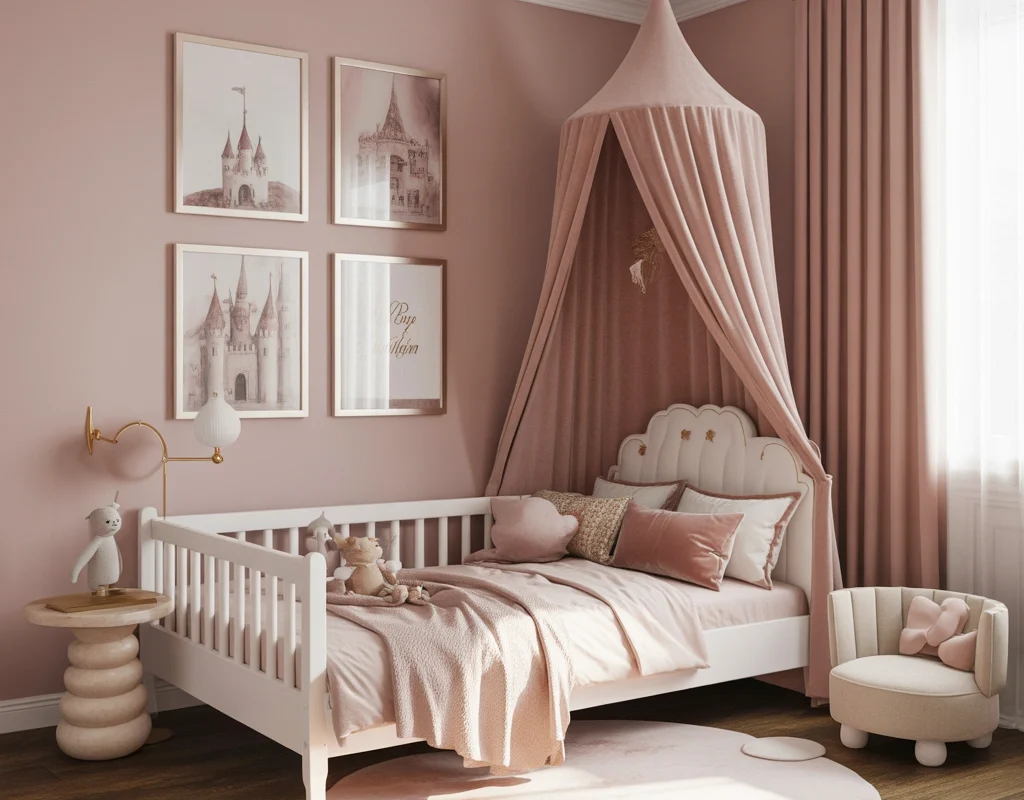 Design a Soft Pink Princess Inspired Bedroom