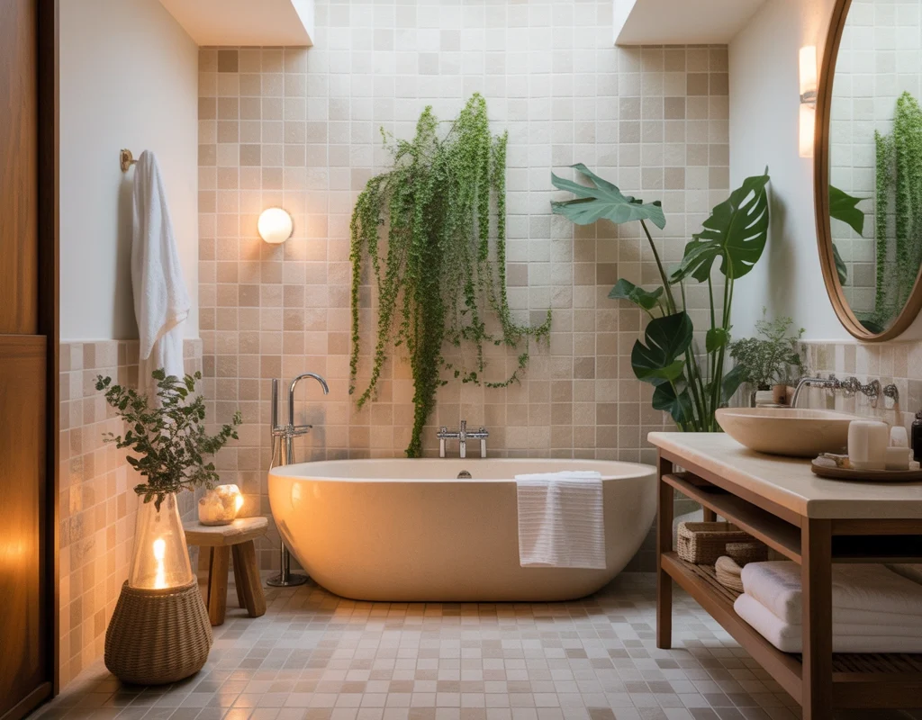 Design a Spa Like Bathroom With Neutral Tile Colors