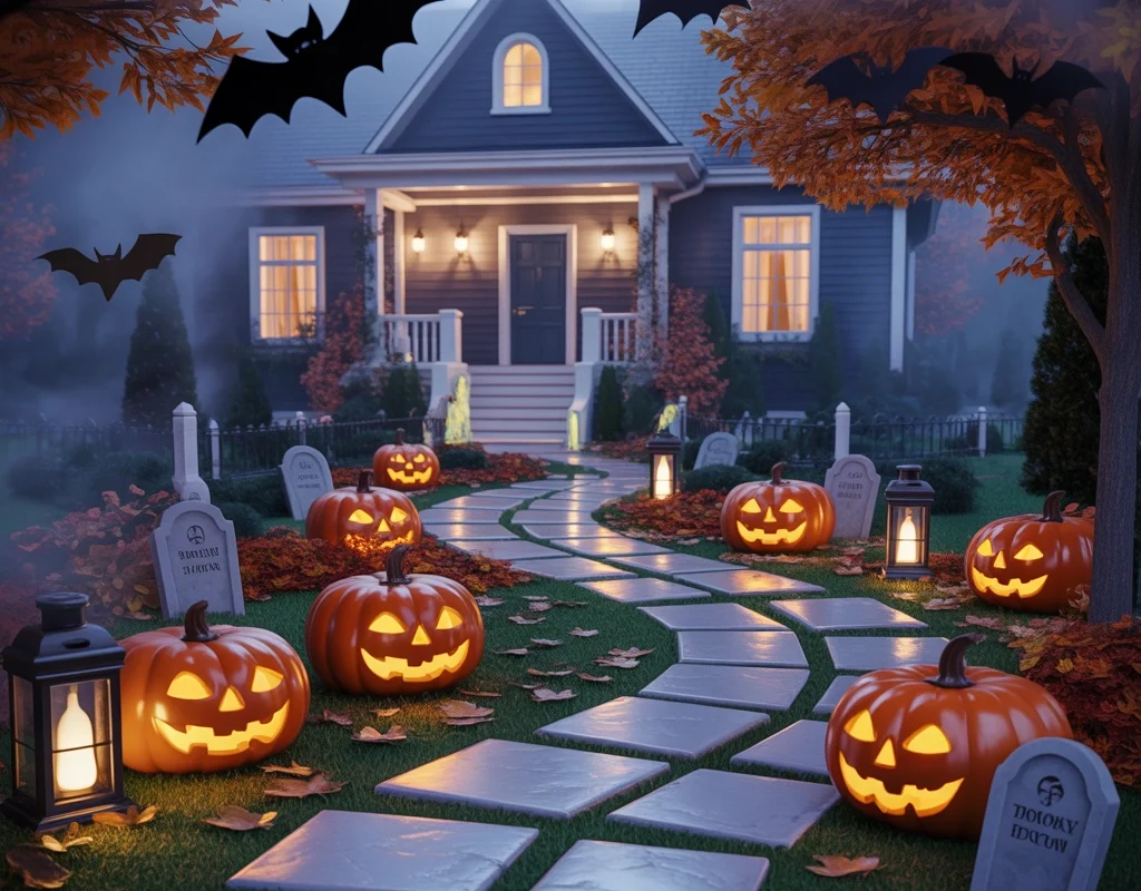 Design a Spooky Halloween Garden Path
