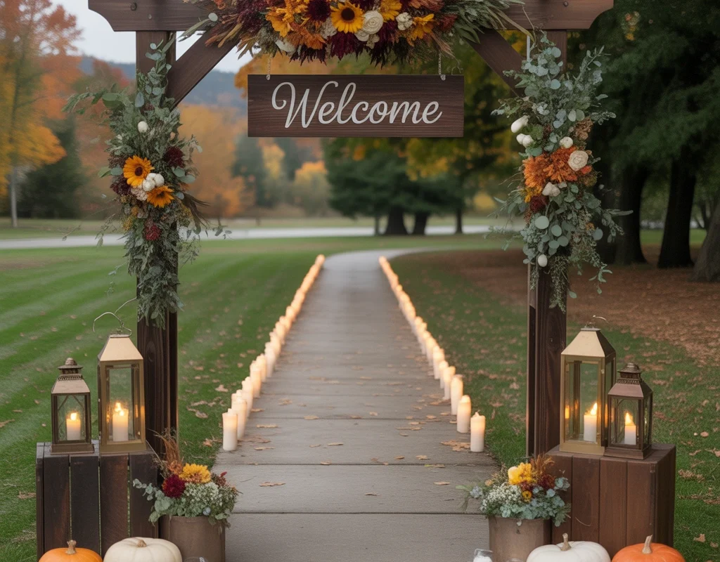Design a Stunning Autumn Wedding Entrance