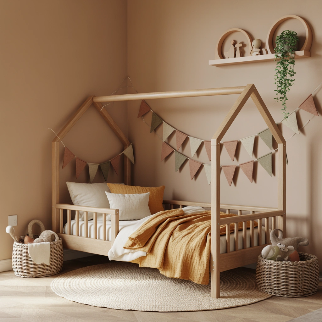 Design a Toddler Bedroom Around a House Shaped Bed