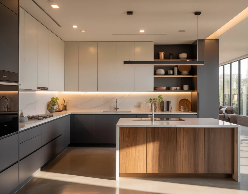 Design a Two Tone Open Kitchen
