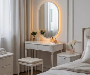 Design a White Vanity Corner