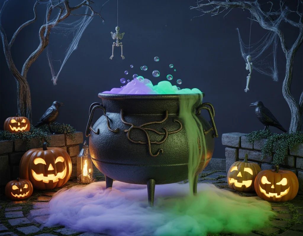 Design a Witch’s Cauldron Display