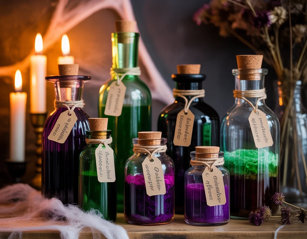 Design a Witchs Potion Bottle Collection