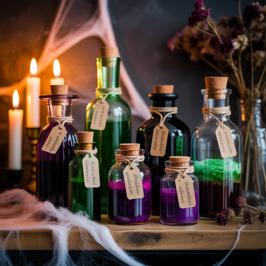 Design a Witchs Potion Bottle Collection