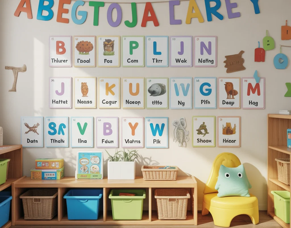 Design an Alphabet and Language Learning Wall