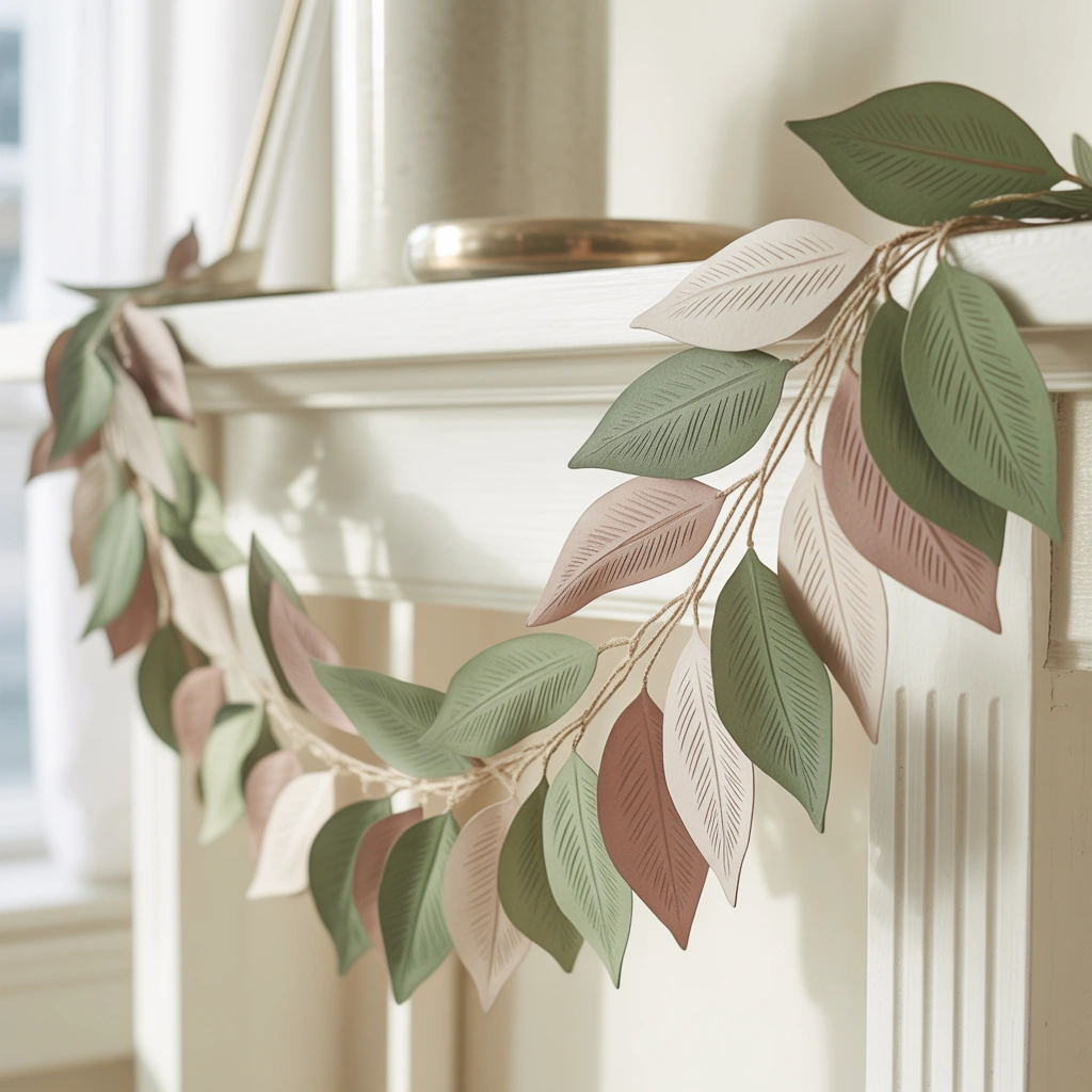 Design an Elegant Paper Leaf Garland