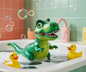 Dinosaur Bathroom Artwork 1024x800