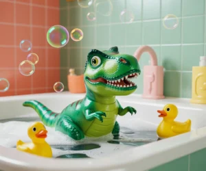 Dinosaur Bathroom Artwork