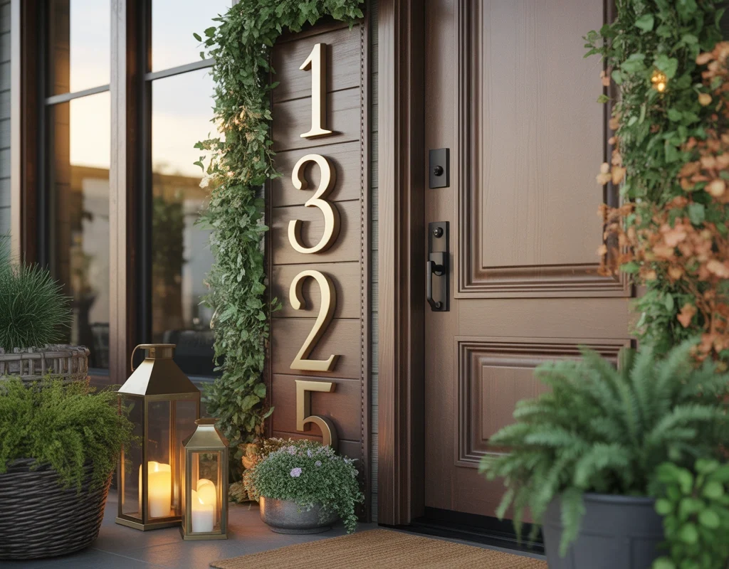 Display Your House Number as Decor