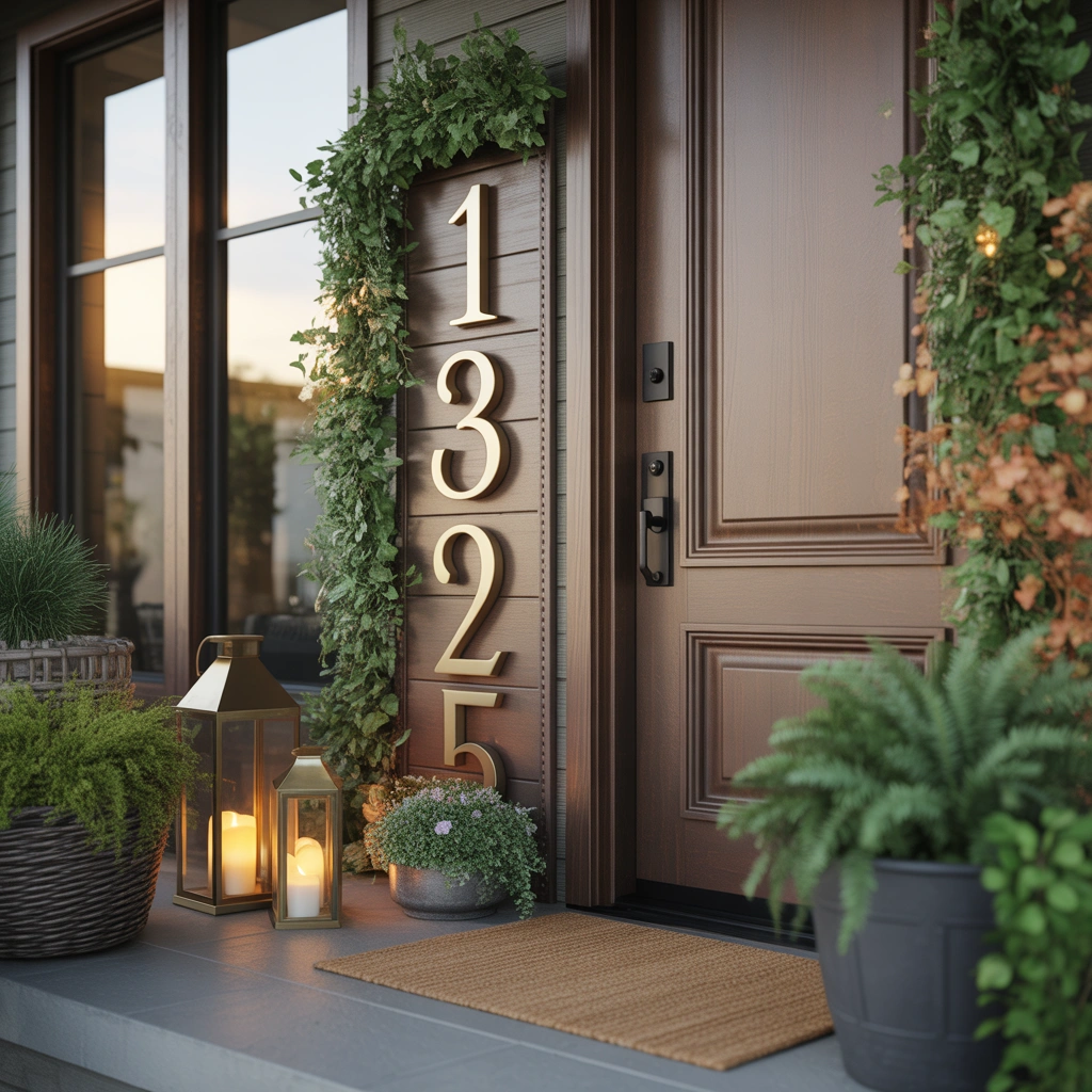 Display Your House Number as Decor