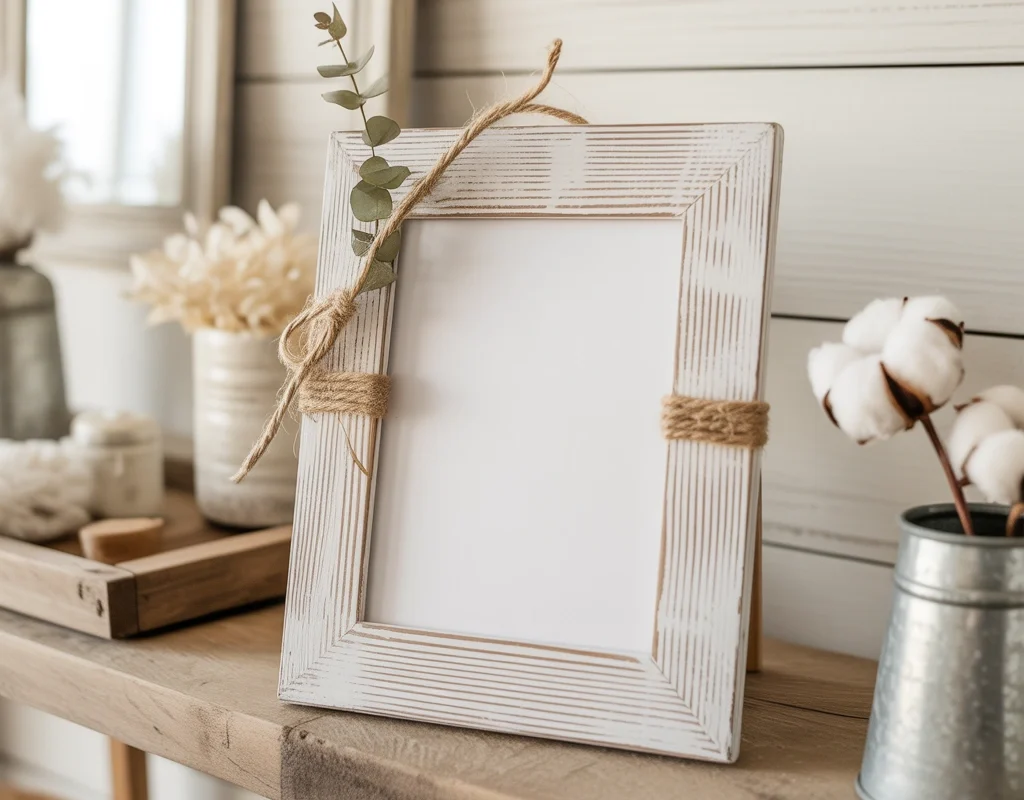Dollar Tree Farmhouse Picture Frame Makeover