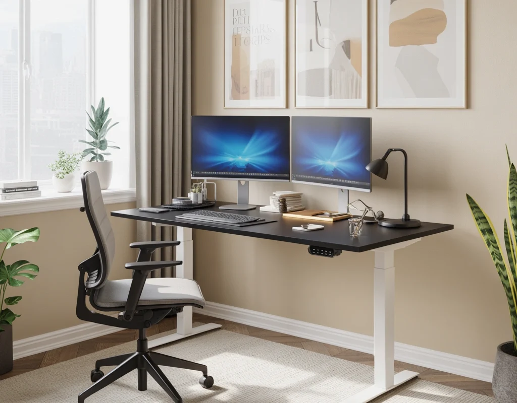Dual Monitor Setup With a Standing Desk