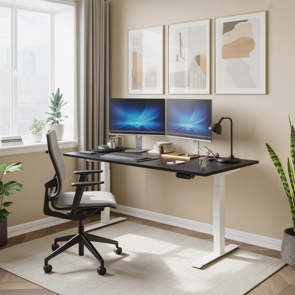 Dual Monitor Setup With a Standing Desk