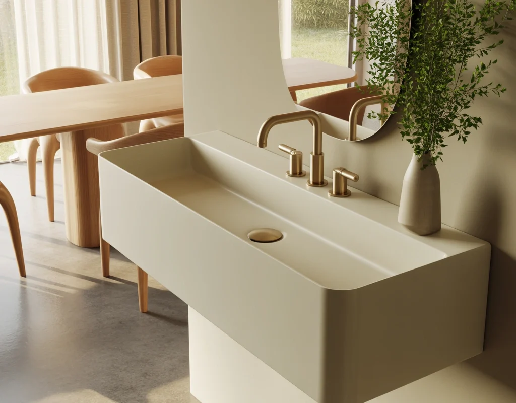 Floating Vanity Wash Basin for a Clean Modern Look