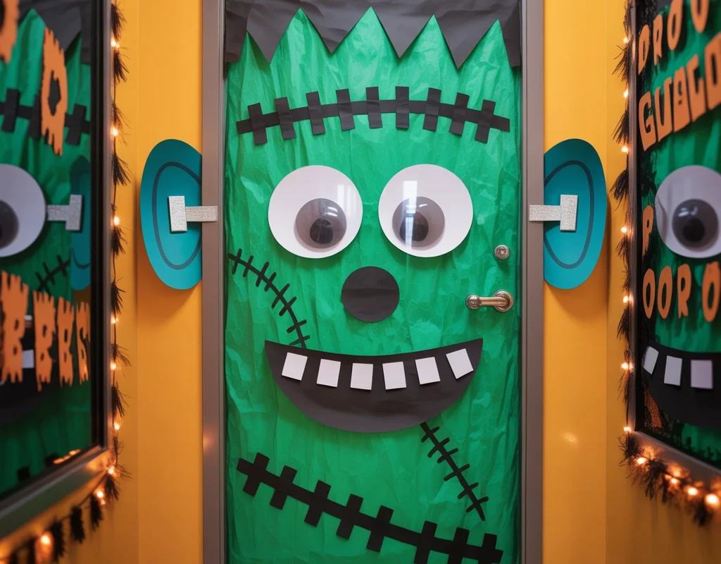 Frankly We Love Learning Frankenstein Door