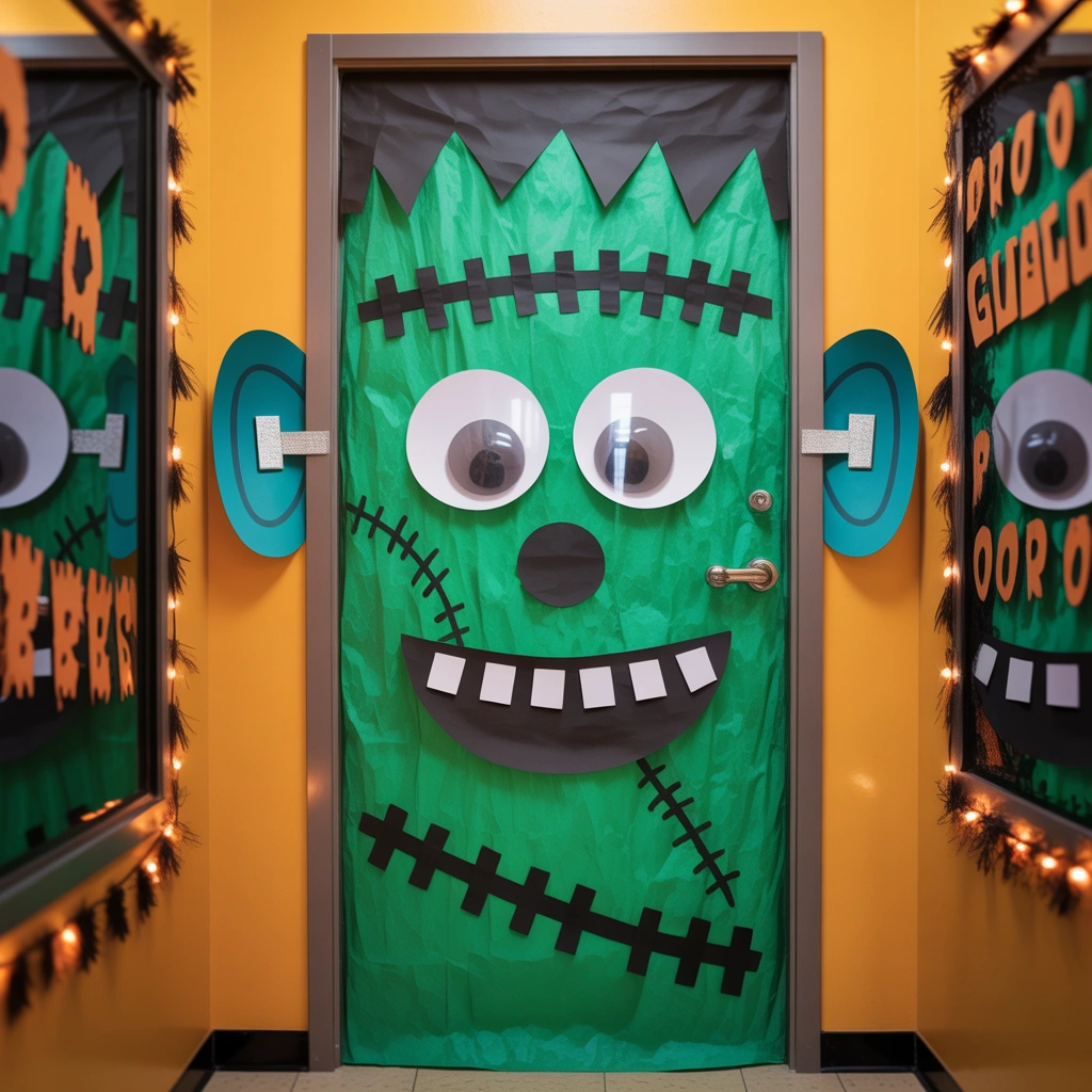 Frankly We Love Learning Frankenstein Door