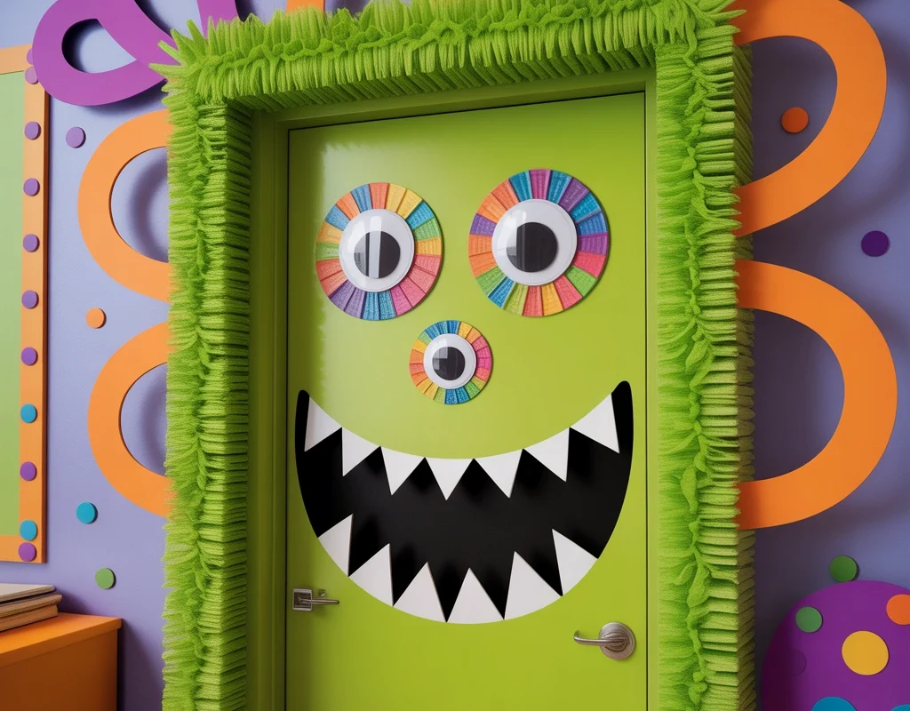 Friendly Monster Classroom Door