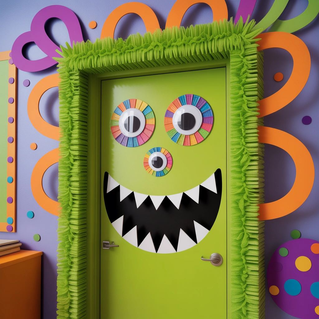Friendly Monster Classroom Door
