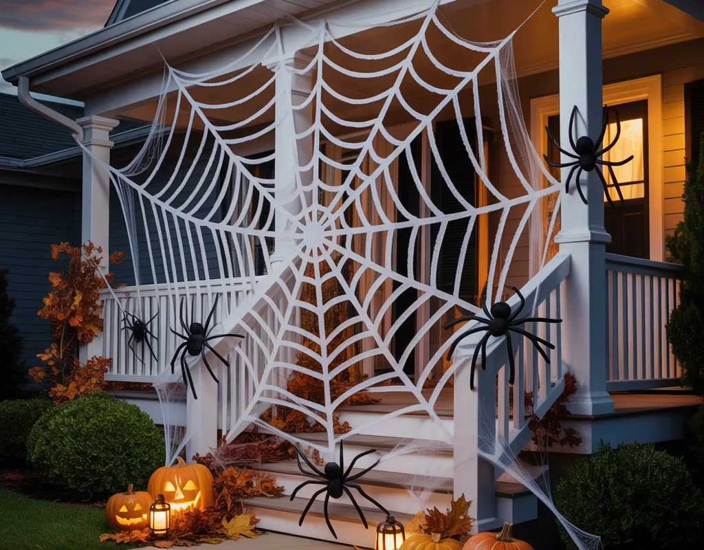Giant Spider Web for the Front Porch