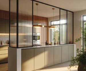 Glass Partition Semi Open Kitchen 1024x800