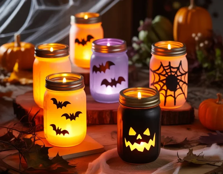 Glowing Mason Jar Lanterns 1024x800