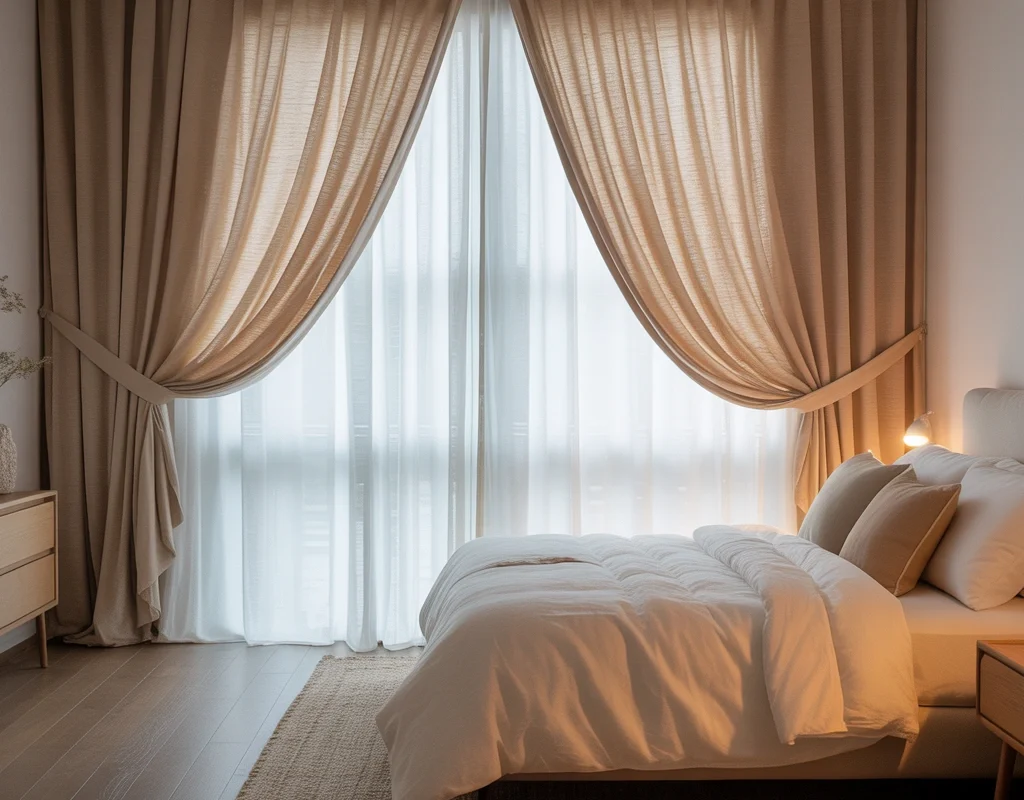 Hang Beige Curtains Wider Than the Window