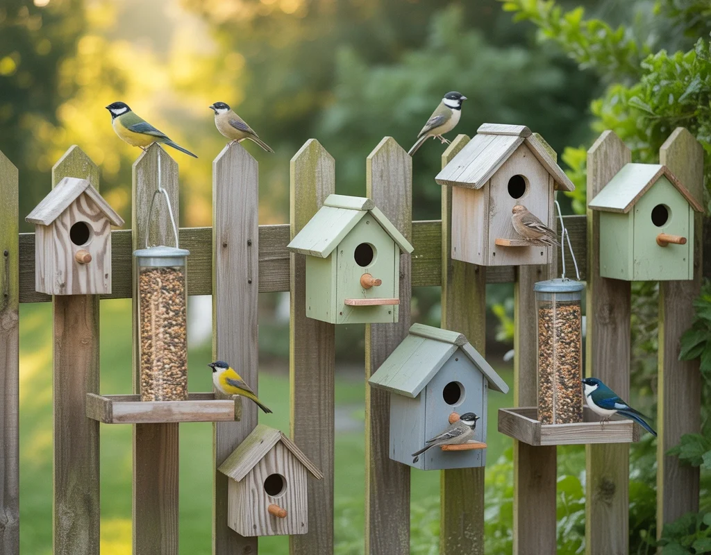 Hang Birdhouses and Bird Feeders