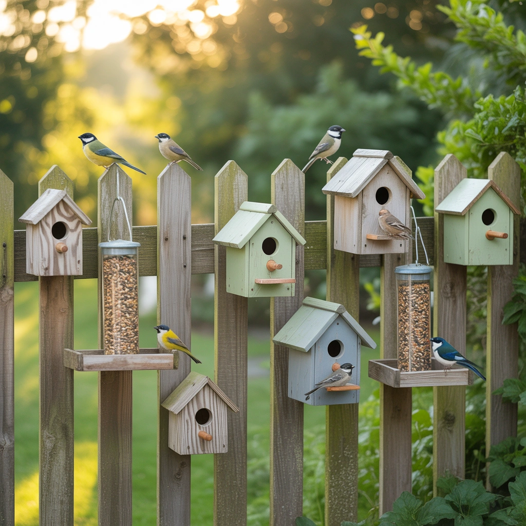 Hang Birdhouses and Bird Feeders