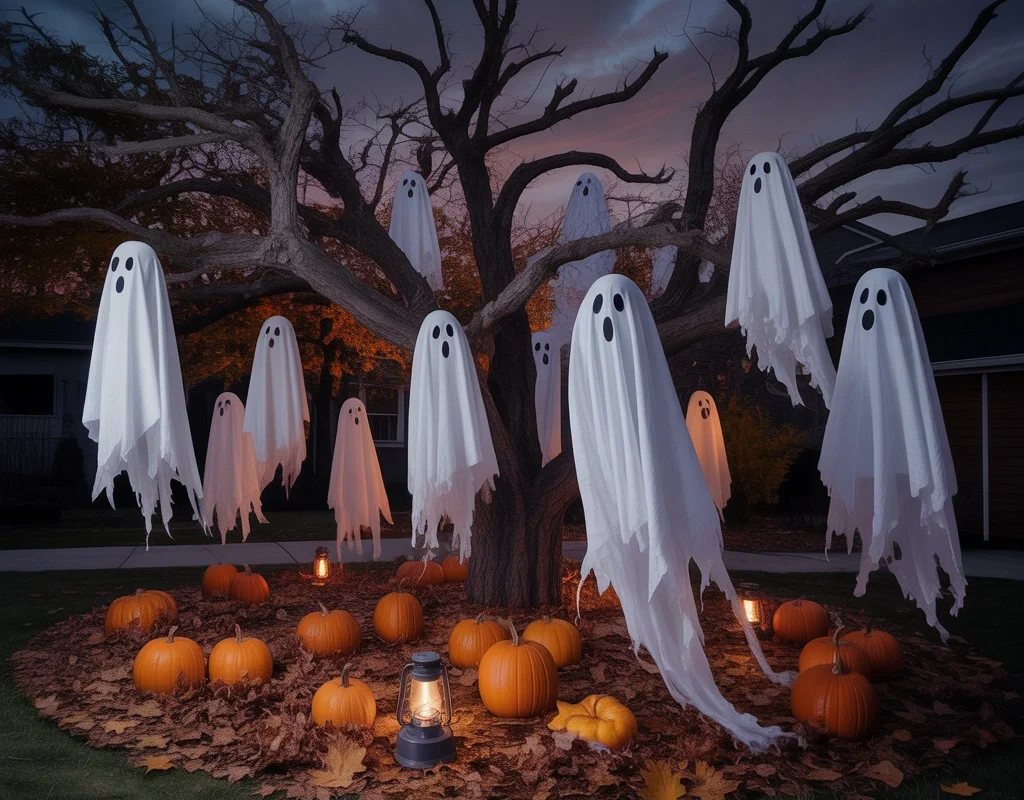 Hang Floating Ghosts from Trees