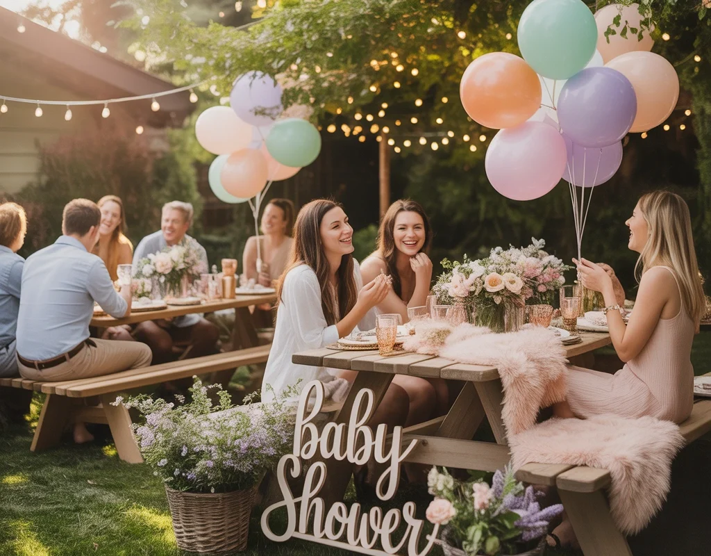 Host a Cozy Backyard Baby Shower