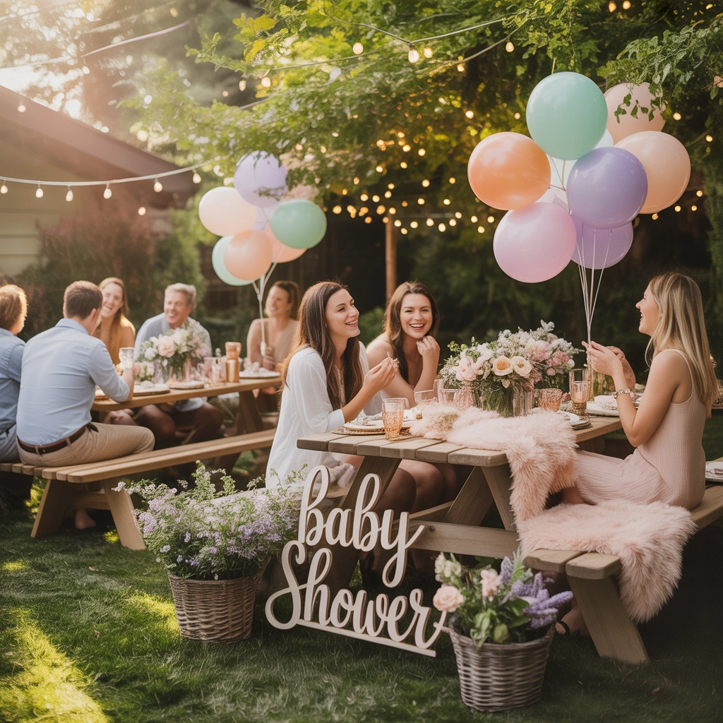 Host a Cozy Backyard Baby Shower