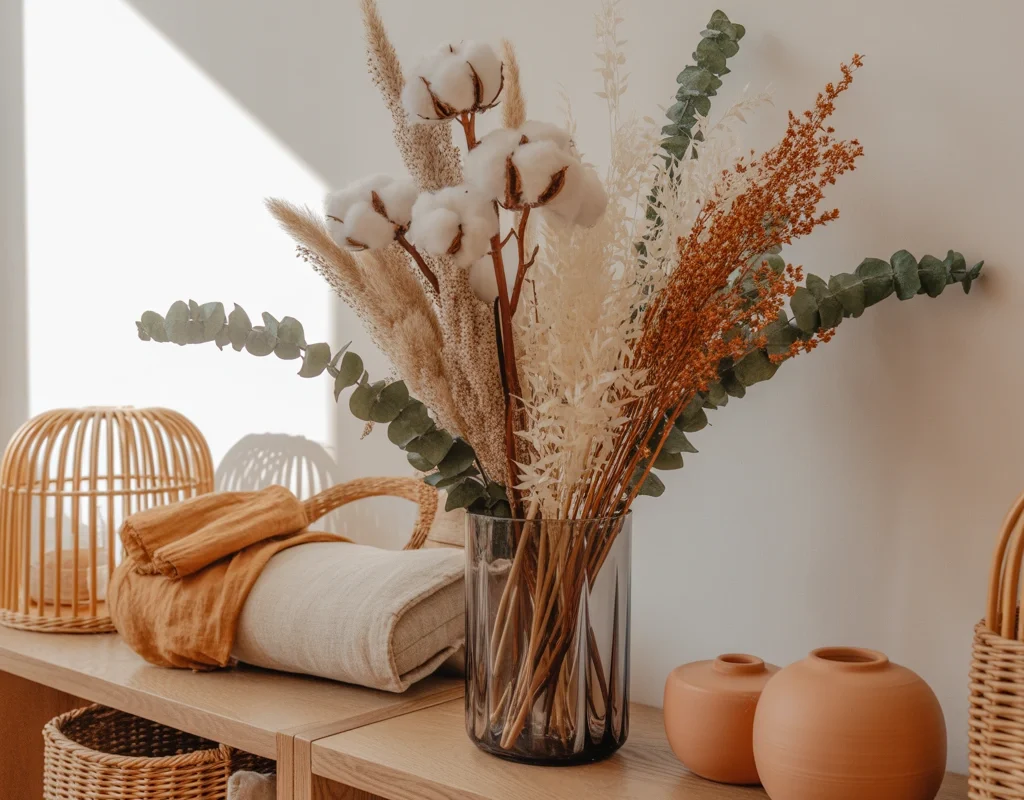 Incorporate Dried Flowers and Branches