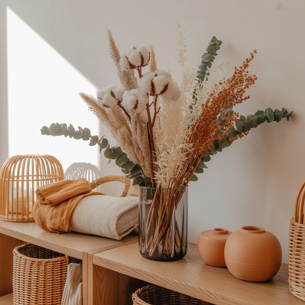 Incorporate Dried Flowers and Branches