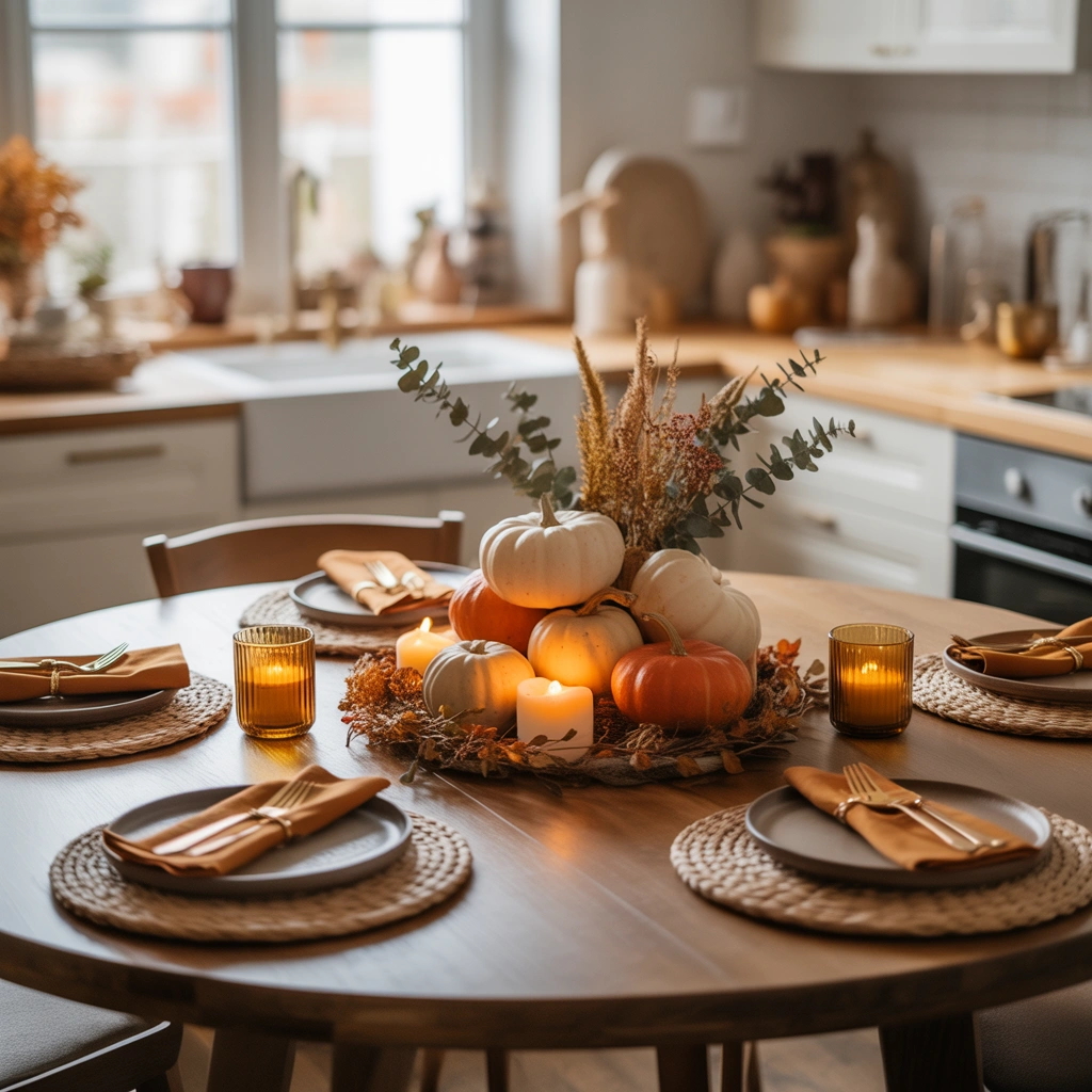 Incorporate Seasonal Kitchen Table Decor