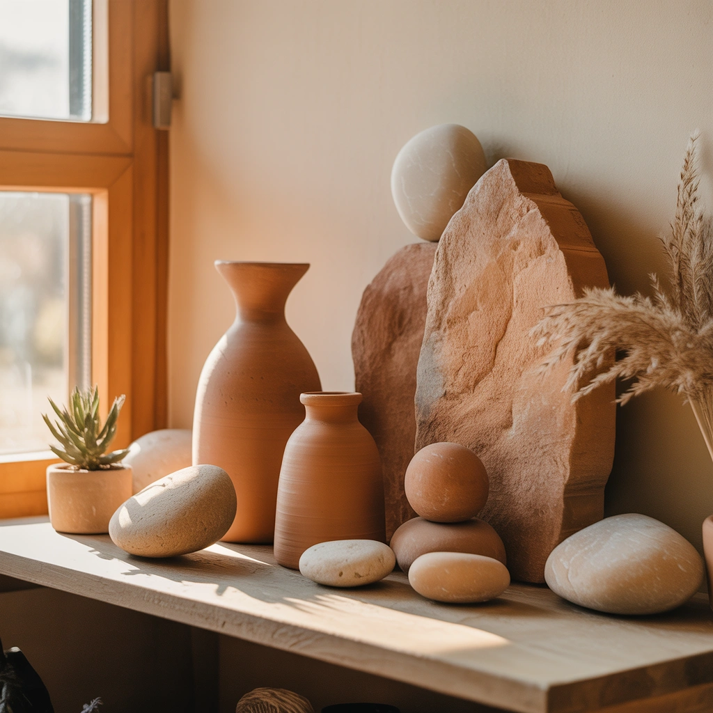 Incorporate Stone and Clay Elements