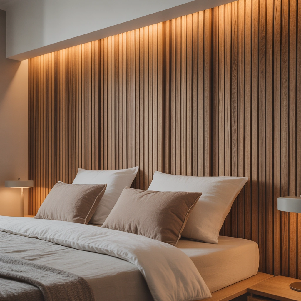 Install Vertical Wooden Slats